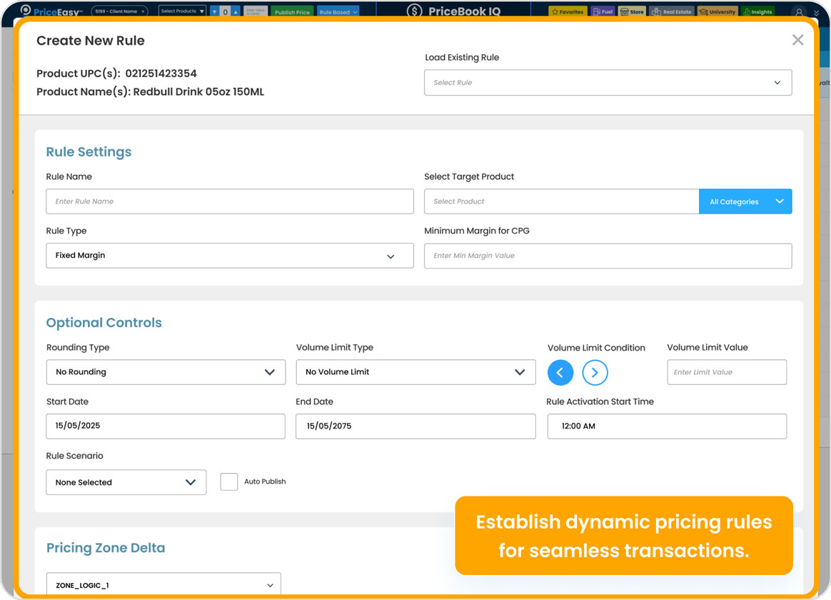 Dynamic & Rule Based Pricing